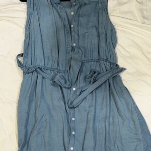 Banana Republic Blue Sleeveless Dress